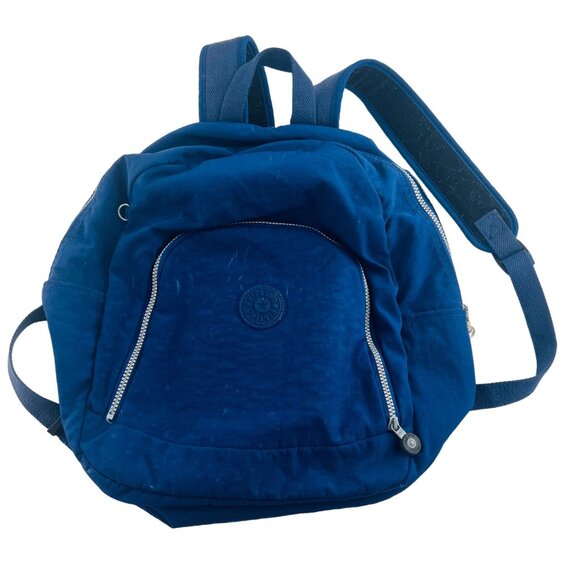 Kipling Blue Backpack With Front Zipper Pocket & Adjustable Straps Approx. 12" x - Picture 1 of 8